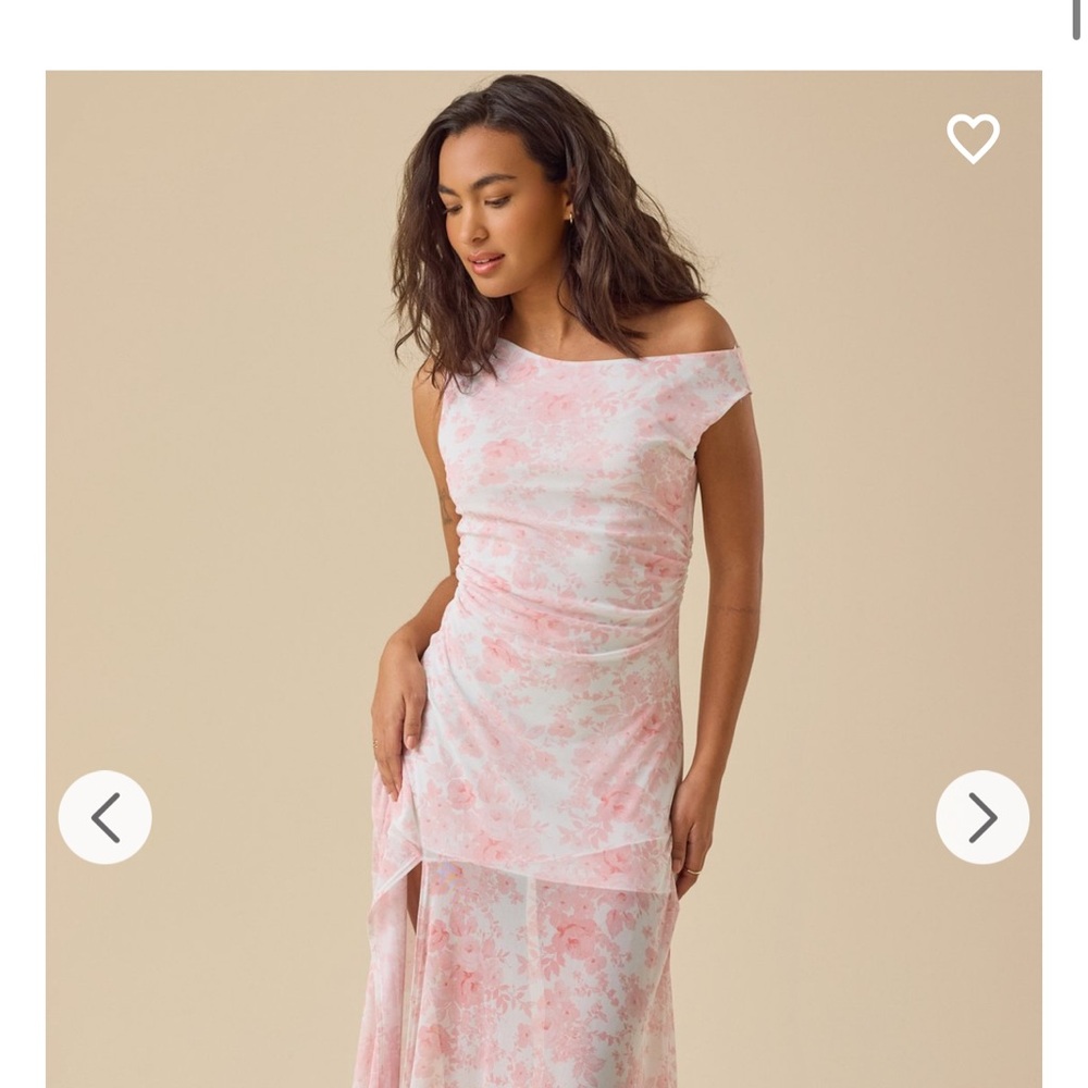 Altar'd State Pink One Shoulder Dress